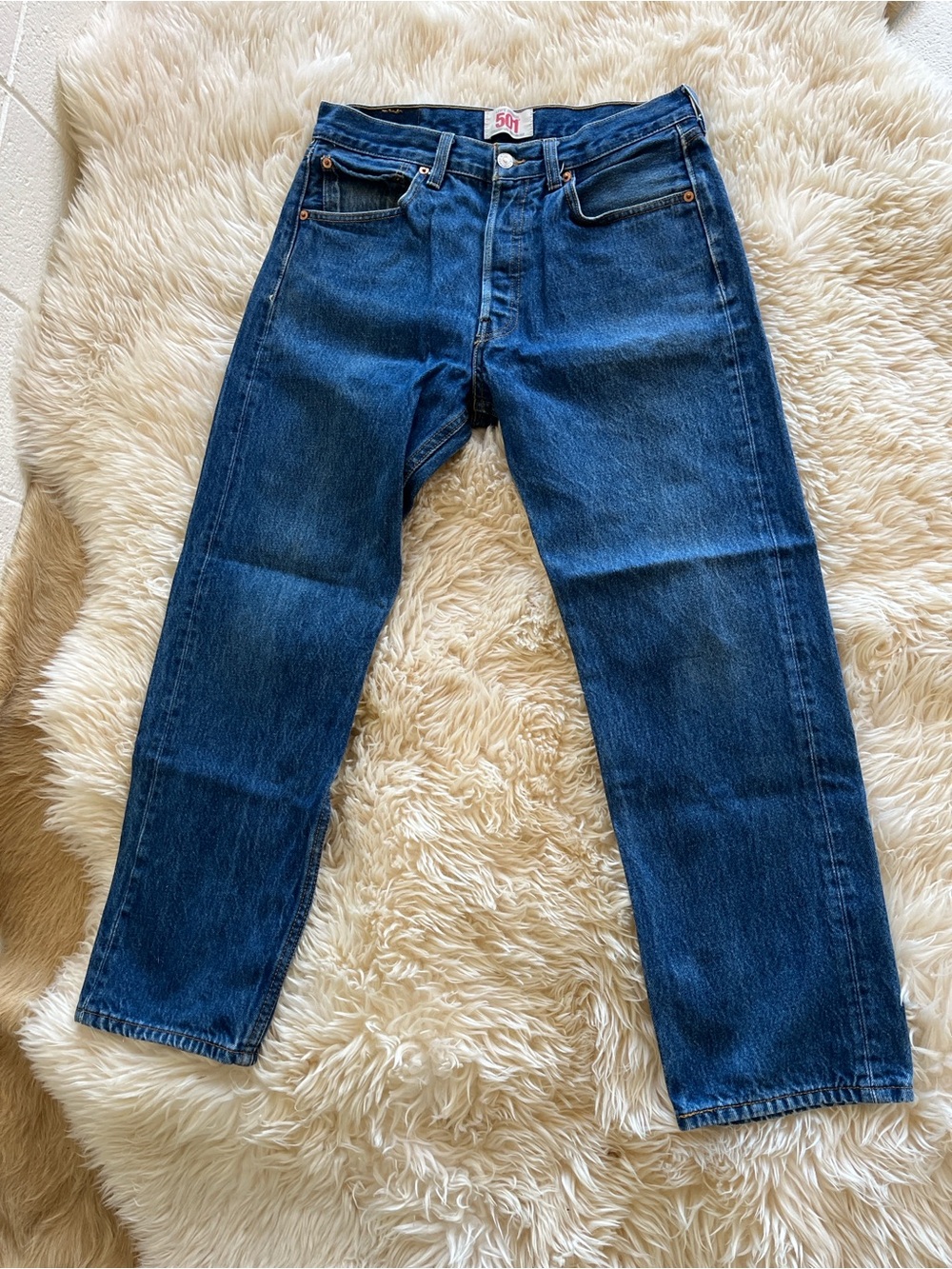 Levi's 501 Regular Fit Jeans in Dark Blue